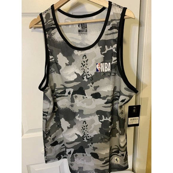NBA Camouflage Muscle T Shirt Men’s Sz L NWT Rare‎ - Picture 3 of 6